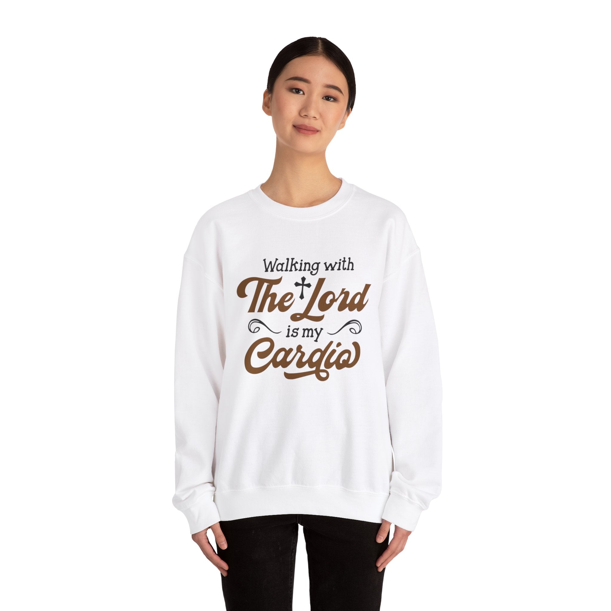 Marcher avec le Seigneur est un sweat-shirt unisexe cardial 