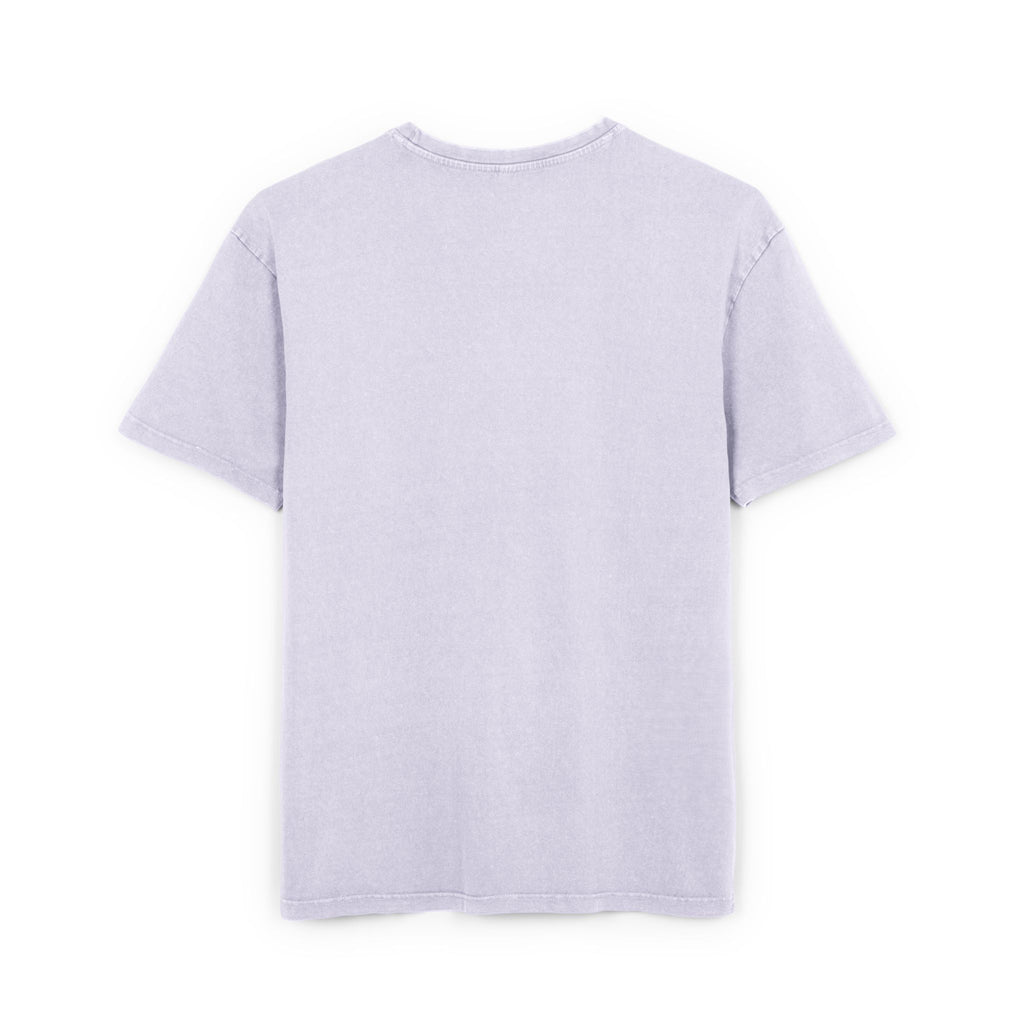 Unisex  Acid Washed Heavy Oversize Tee-With Tower Design