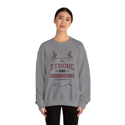 Soyez fort et courageux Sweat-shirt unisexe 