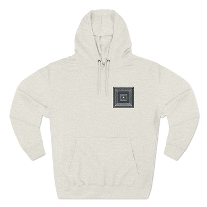 Fleece Hoodie with Quadrat Embroidery