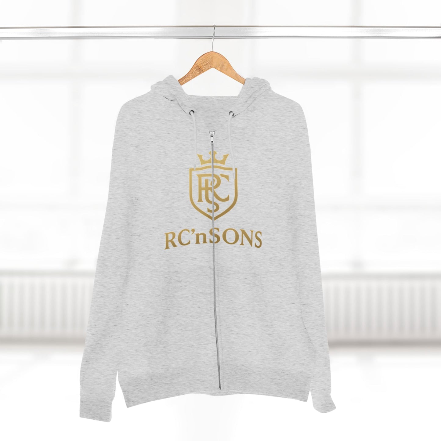 Stylish Unisex Zip Hoodie, Cozy Sweatshirt, Perfect Gift for Family, Casual Wear, Holiday Outfits, Logo Apparel Printify