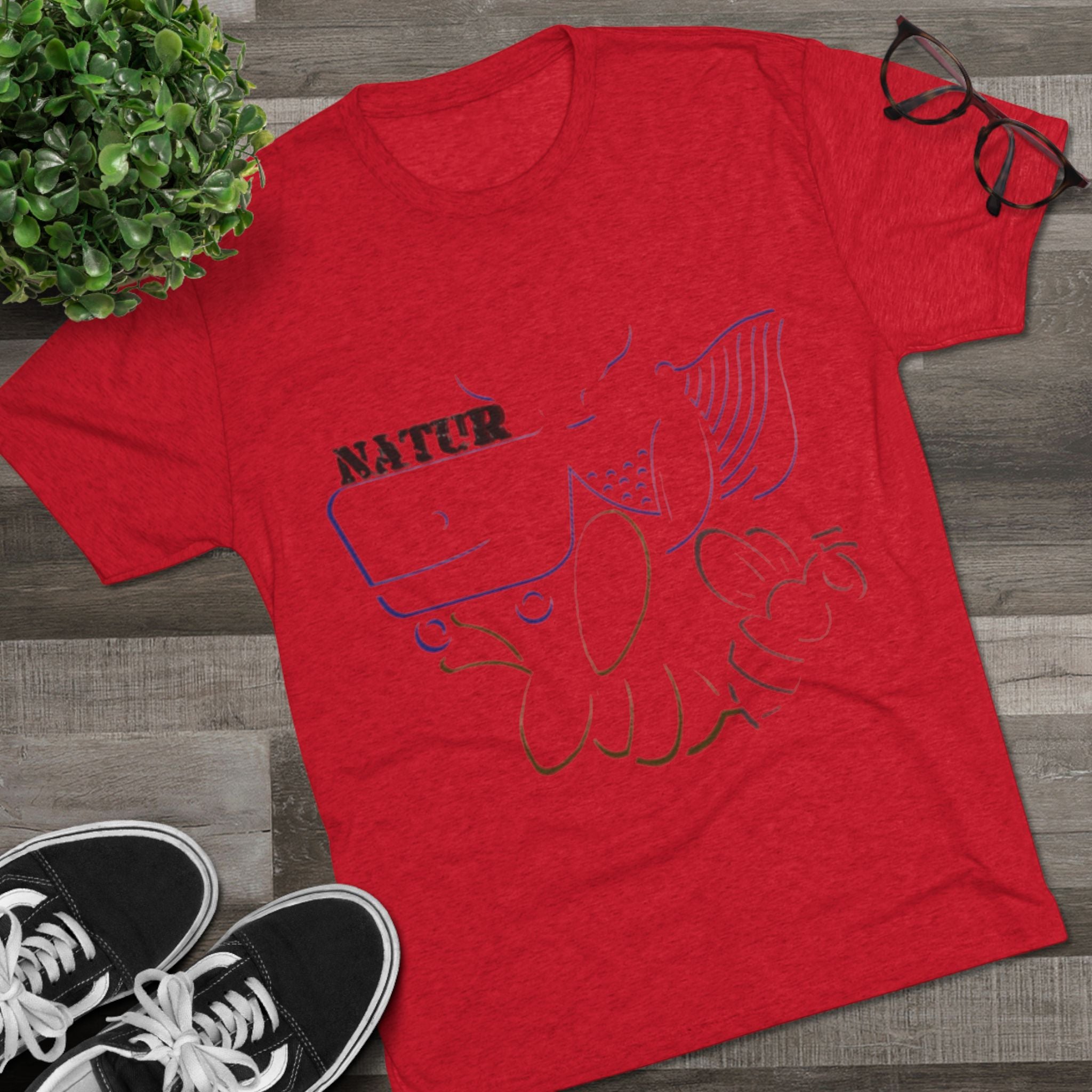 Nature Inspired Tee - Unisex Tri-Blend Crew Tee