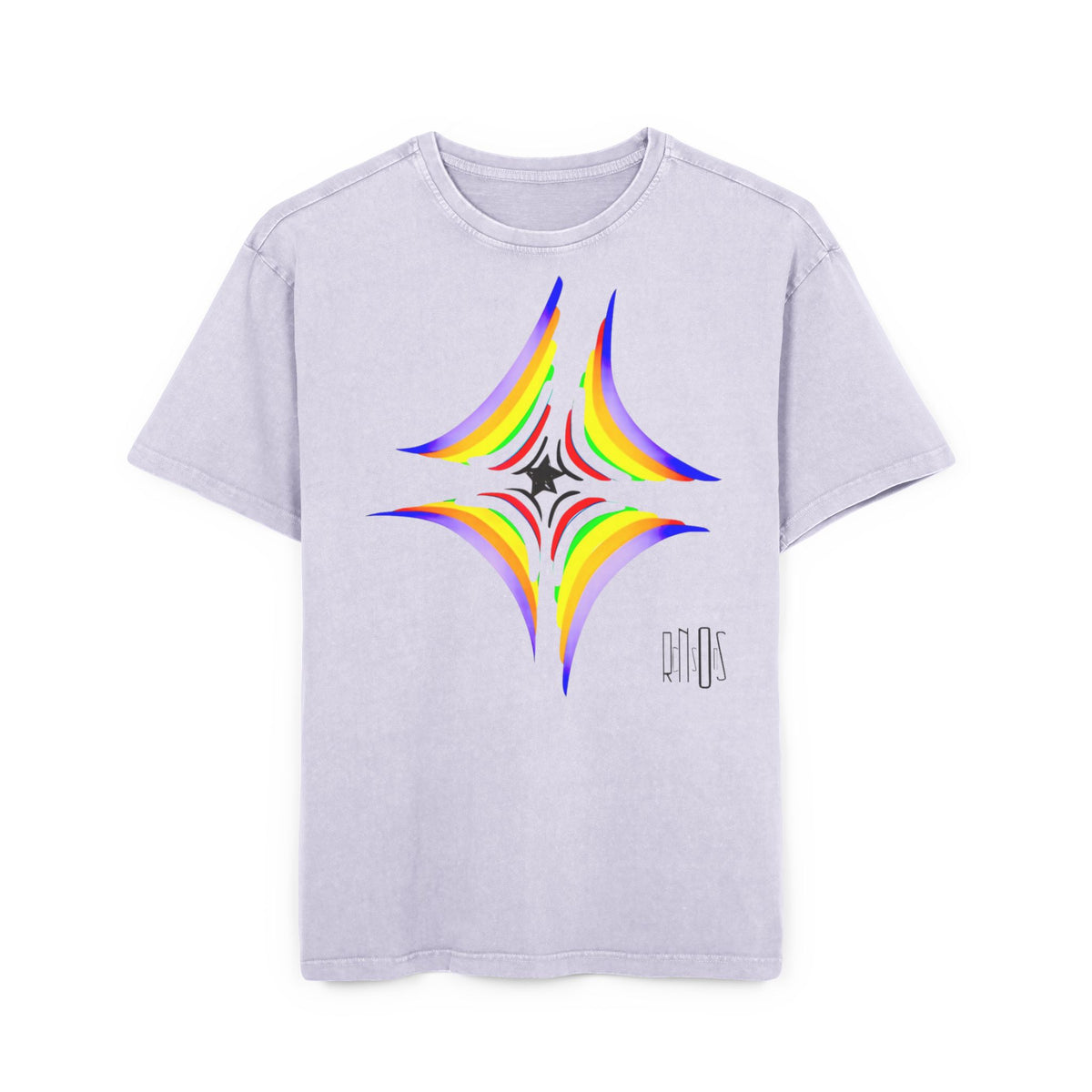 Acid Washed Heavy Oversize Tee-Inner core design