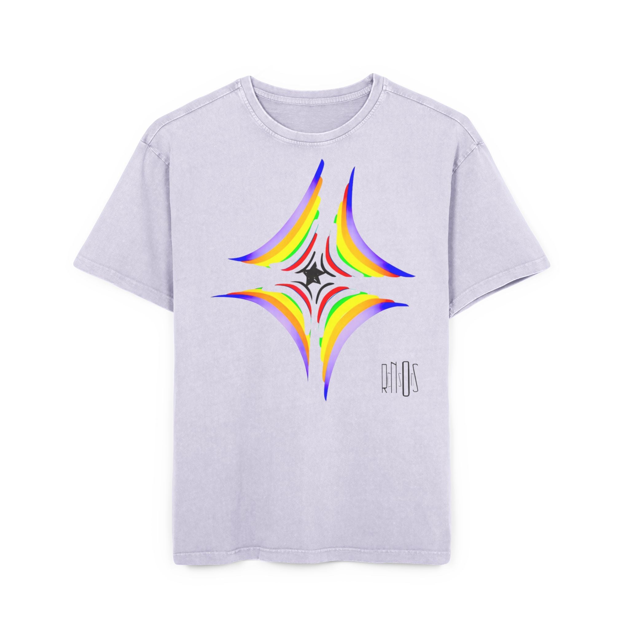 Acid Washed Heavy Oversize Tee-Inner core design