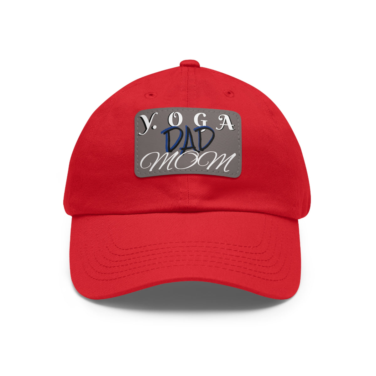 Yoga Dad Hat with Leather Patch - Casual Style for Active Parents
