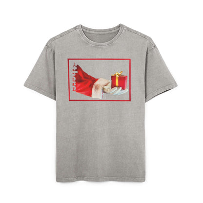 Tee Santa Claus Acid Washed Men's Oversize Heavy