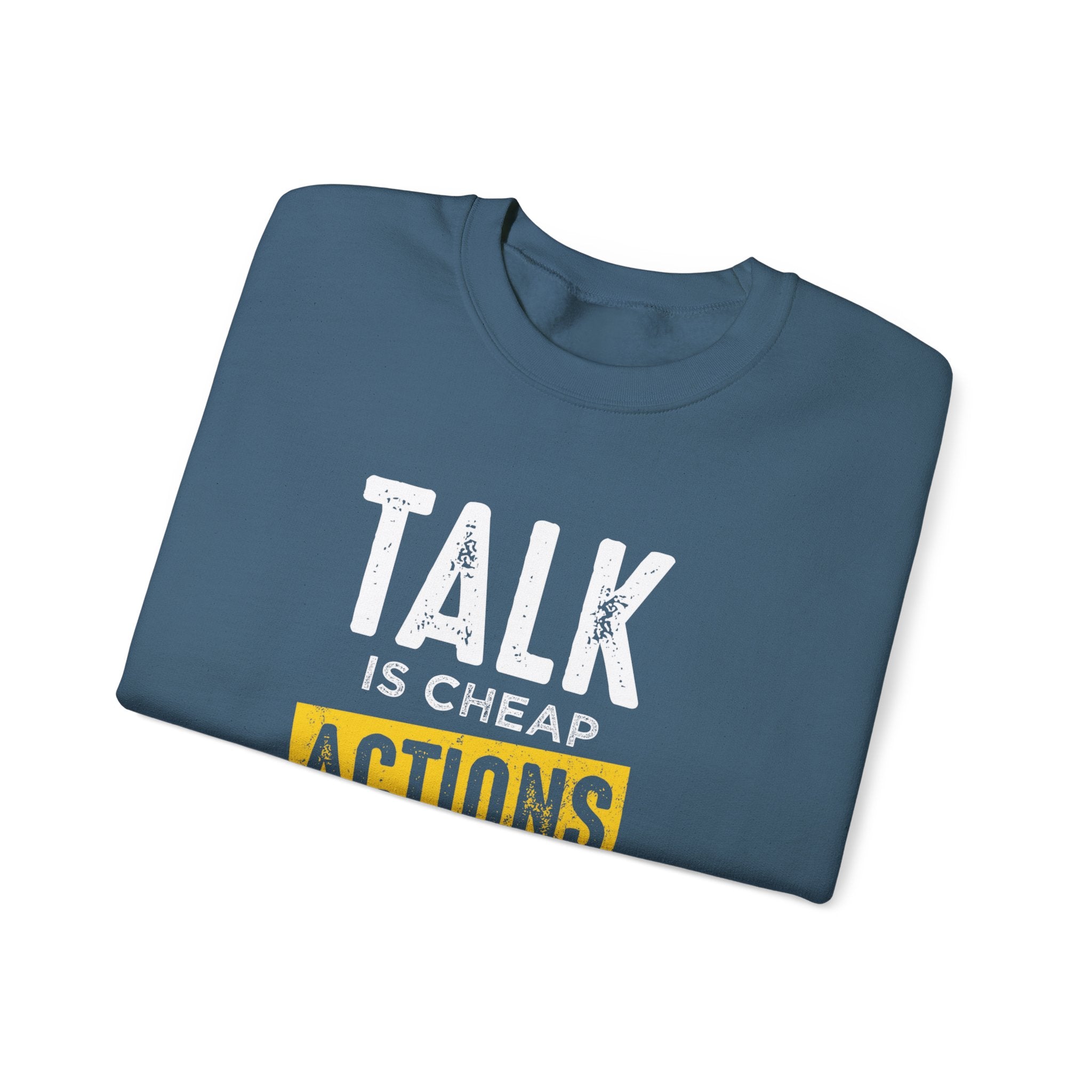 Parler, c’est des actions bon marché, parler plus fort, sweat-shirt unisexe 