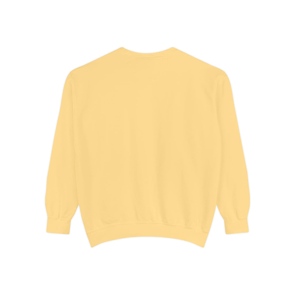 Garment-Dyed Sweatshirt, Cozy Unisex Pullover, Casual Comfortable Sweater, Perfect for Relaxing, Gift Idea for Friends and Family Printify