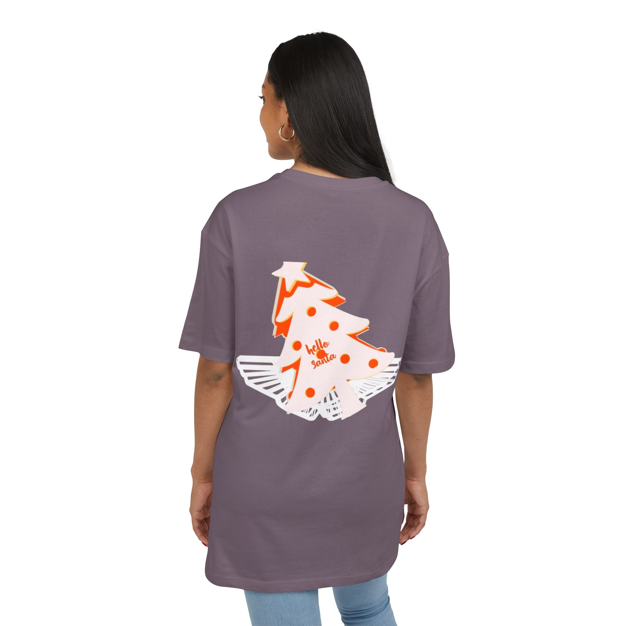Christmas Oversize Tee - hello Santa