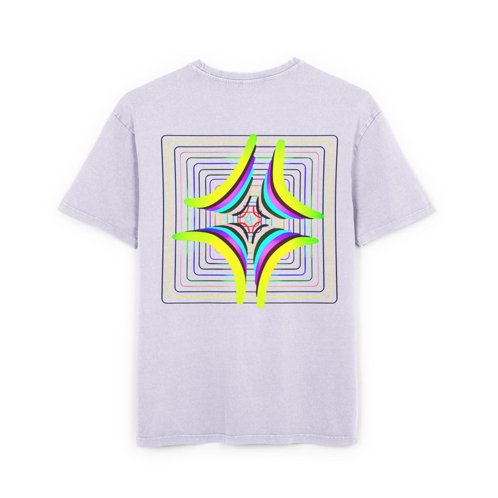 Acid Washed Heavy Oversize Tee-Rainbow 2024