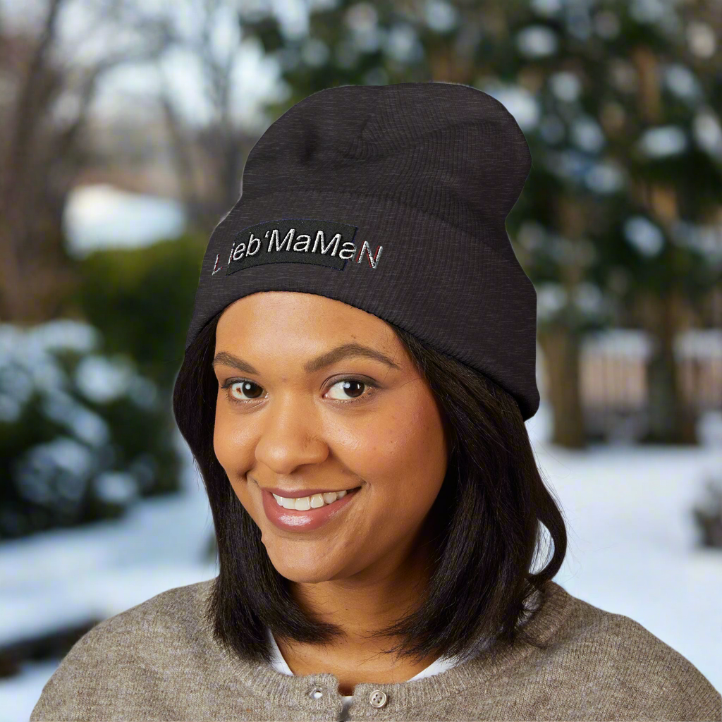 Beanie Hat with Lieb MaMaN Embroidery