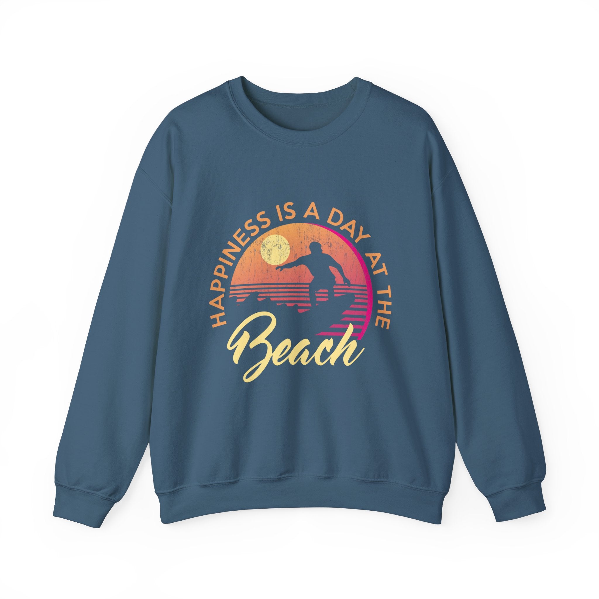 Le bonheur est une journée à la plage Sweat-shirt unisexe 