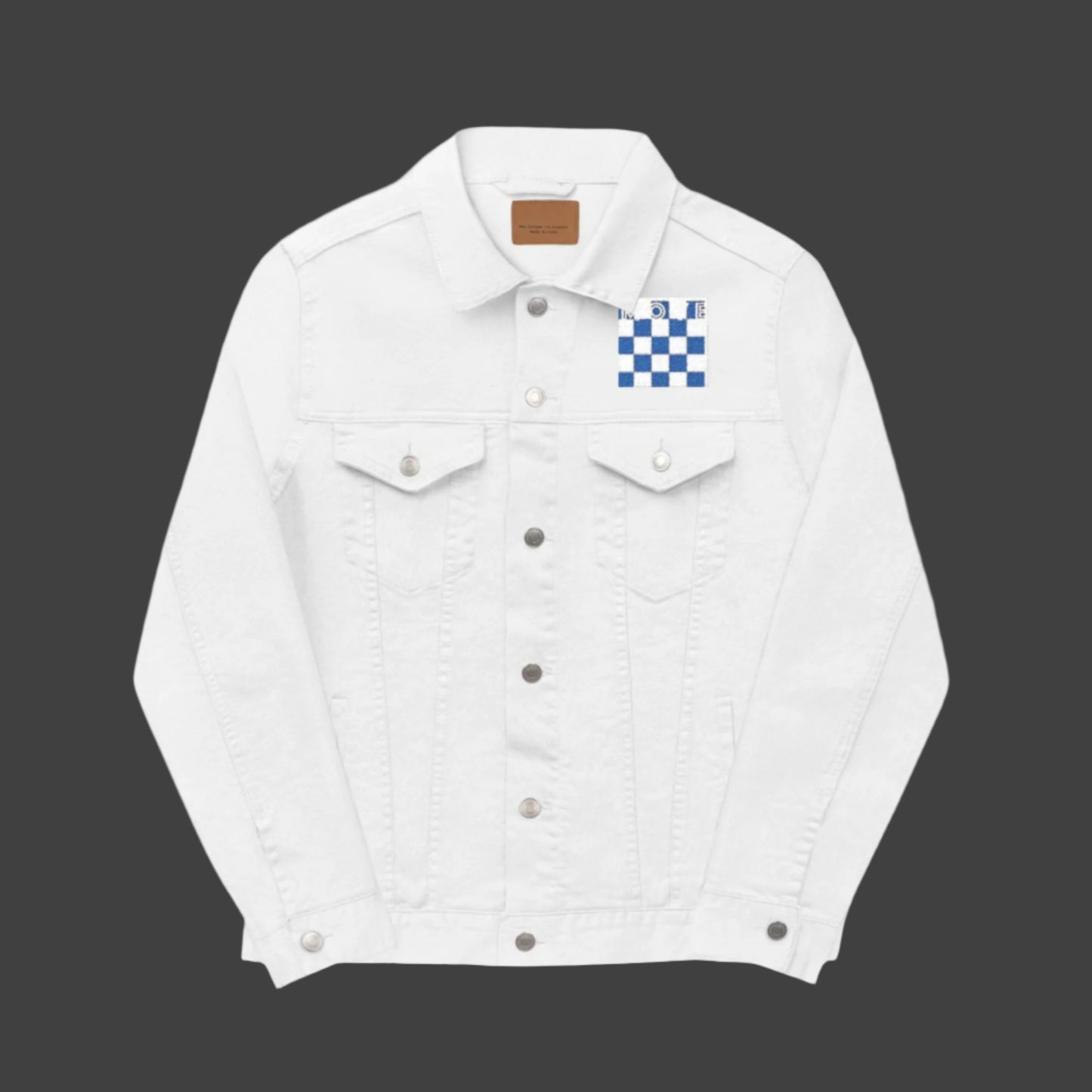 Unisex Embroidered Denim Jacket, Casual Style, Summer Nights Out, Streetwear Fashion,Trendy Outerwear Printify