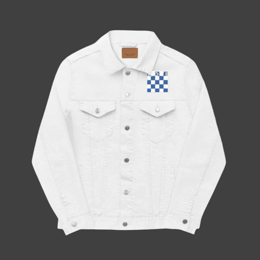 Unisex Embroidered Denim Jacket, Casual Style, Summer Nights Out, Streetwear Fashion,Trendy Outerwear Printify