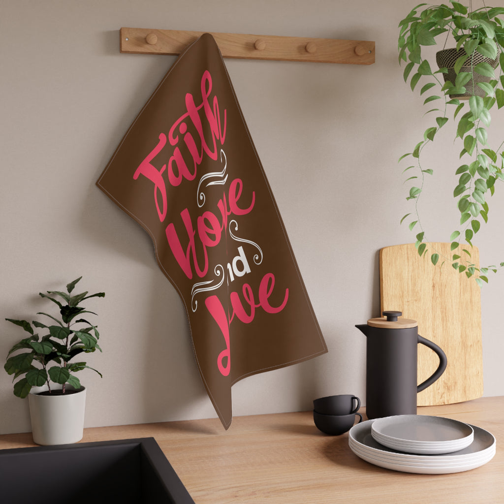 Faith Hope And Love Towel