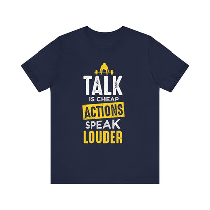 Parler, c’est des actions bon marché, parler plus fort, tee-shirt unisexe 