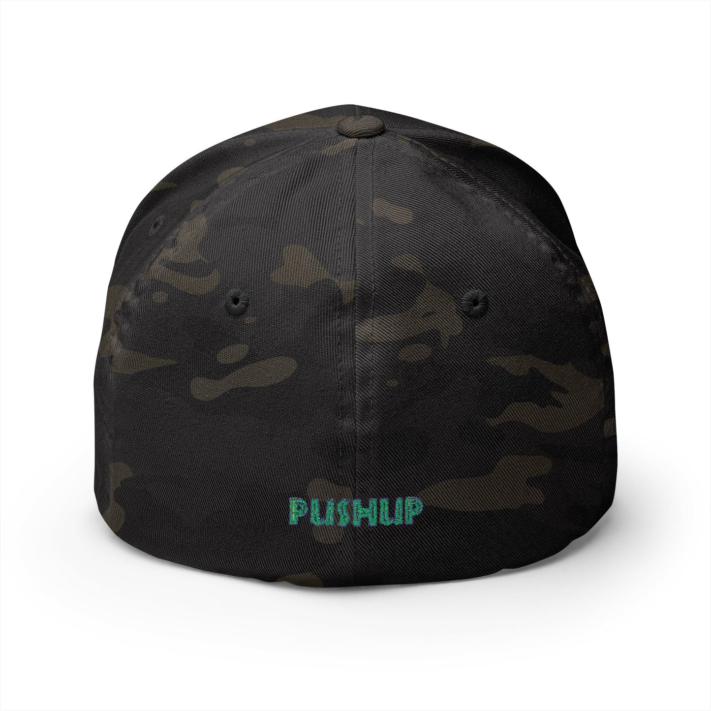 Motivational Embroidered Cap - 'PUSHUP' Structured Hat