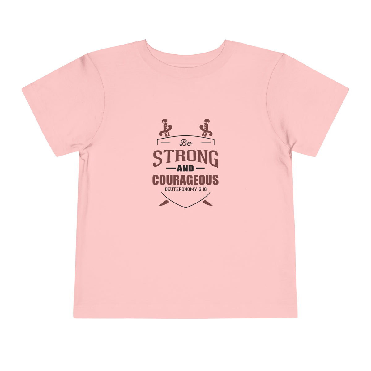 Soyez fort et courageux Tee-shirt pour tout-petits 