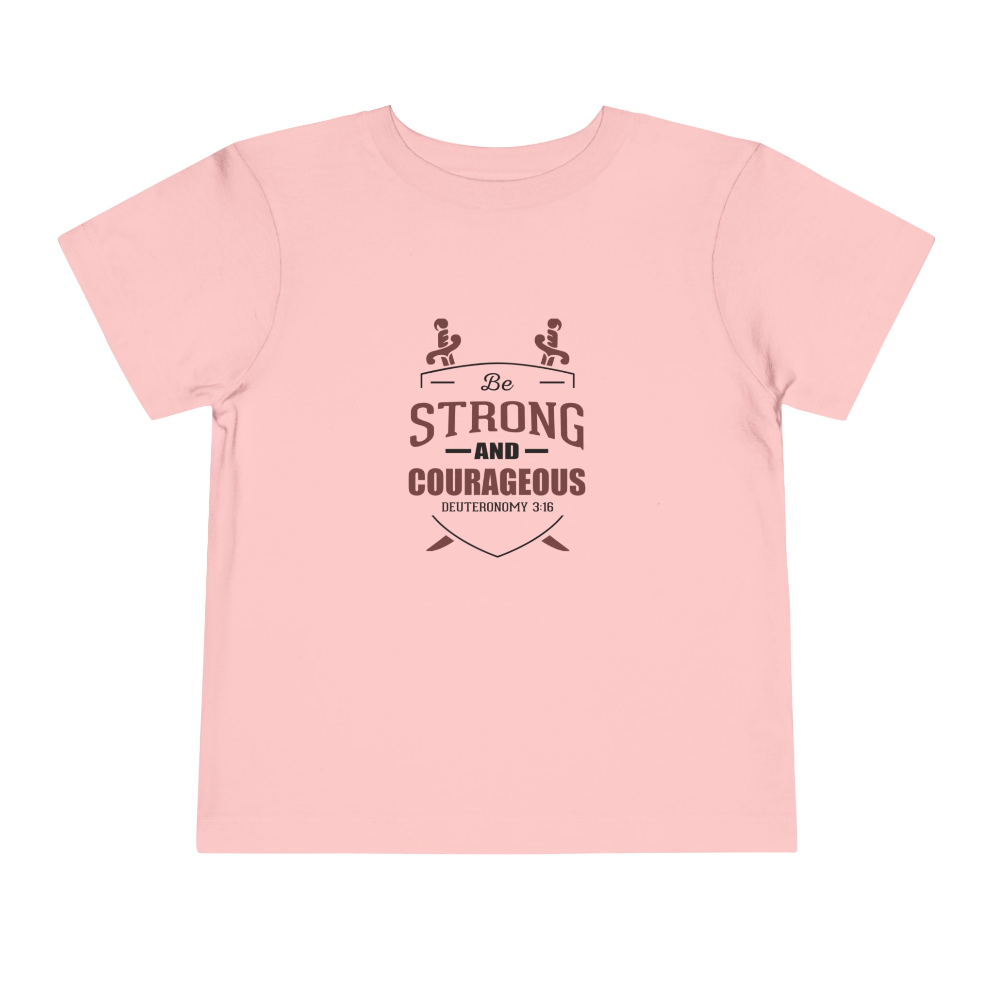 Soyez fort et courageux Tee-shirt pour tout-petits 