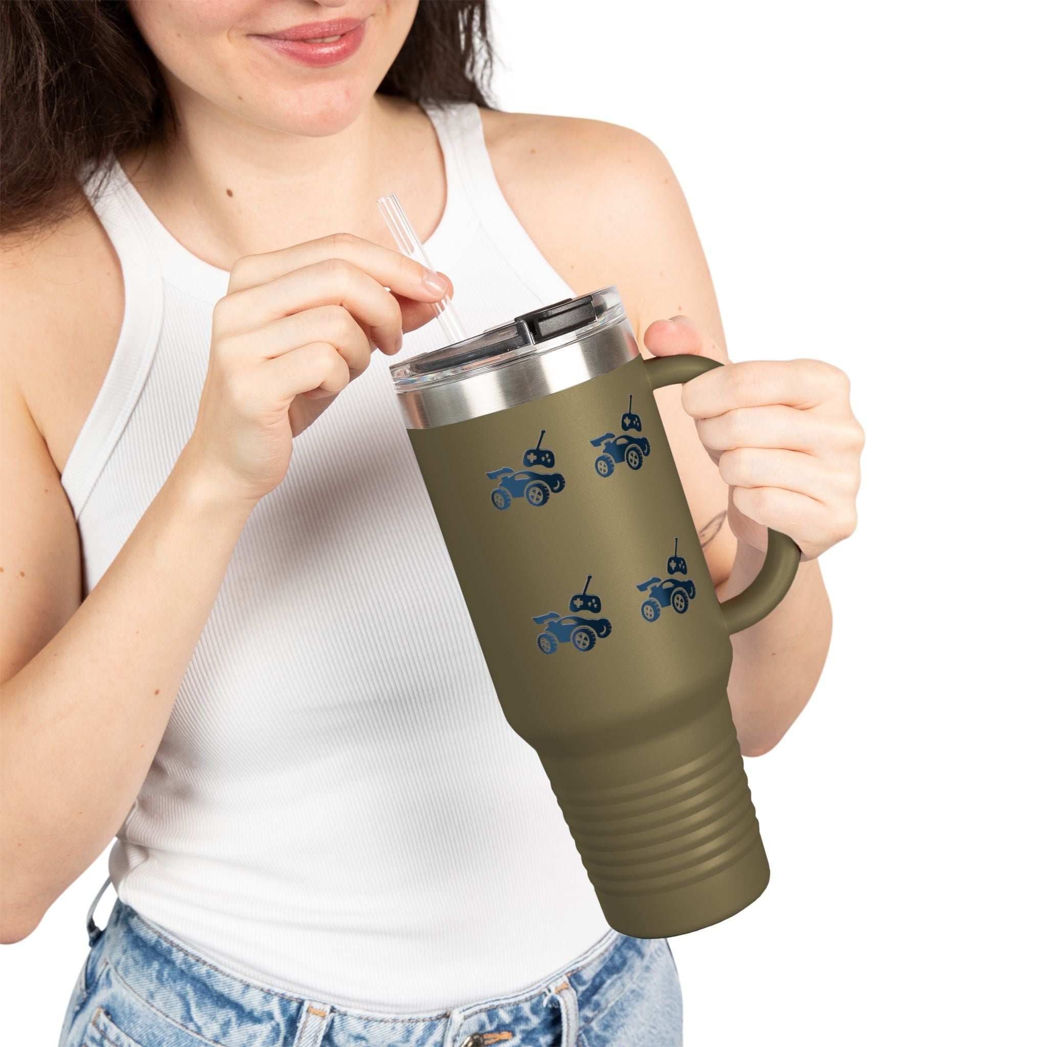 Fun Off-Roading Insulated Travel Mug, 40oz - Adventure Mug for Outdoor Lovers, Great for Camping, Road Trips, Gifts Printify