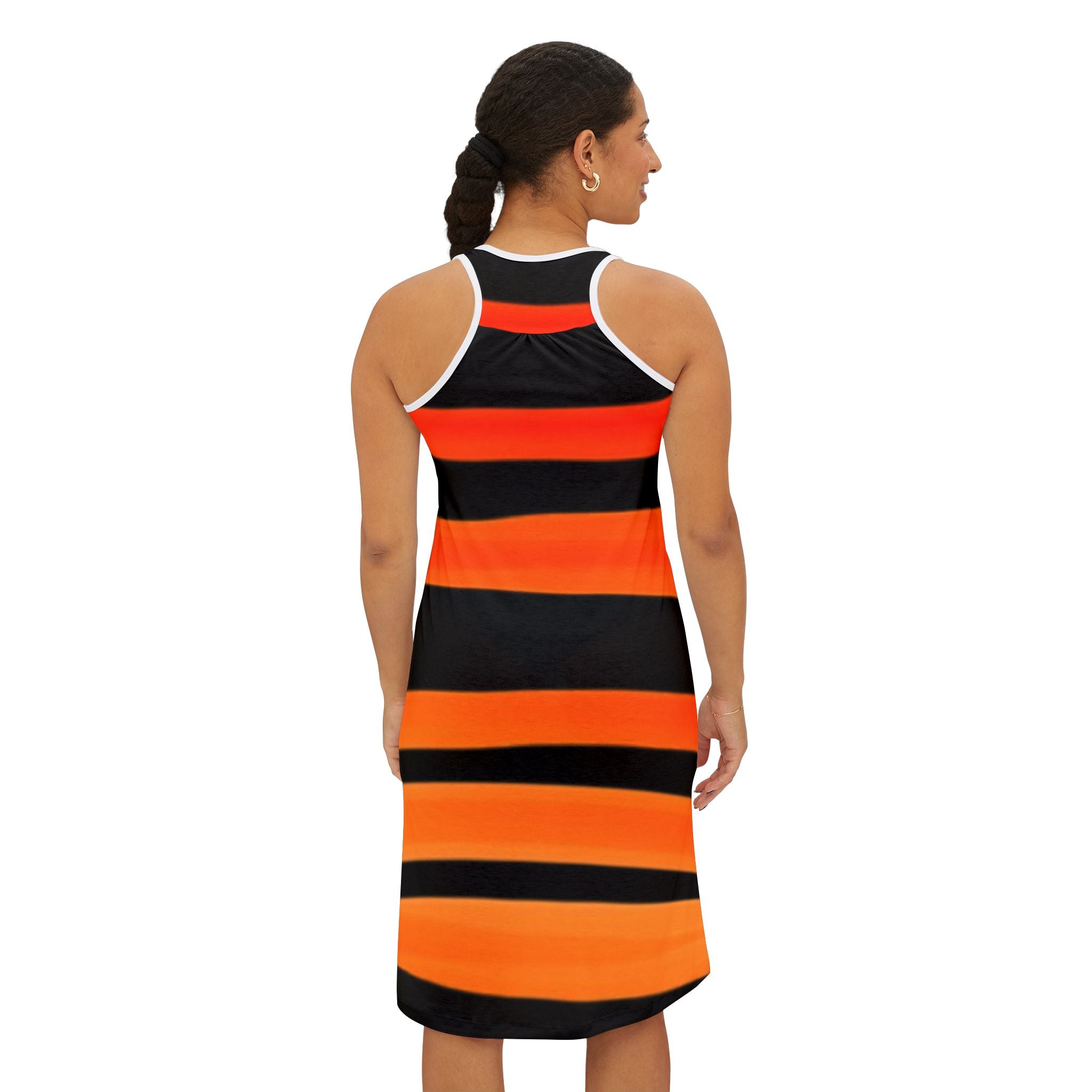 Vibrant Striped Women's Racerback Dress - Perfect for Summer and Festivals