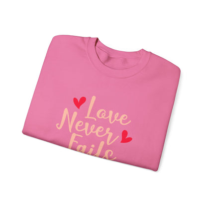 Love Never Fails Unisex Sweatshirt