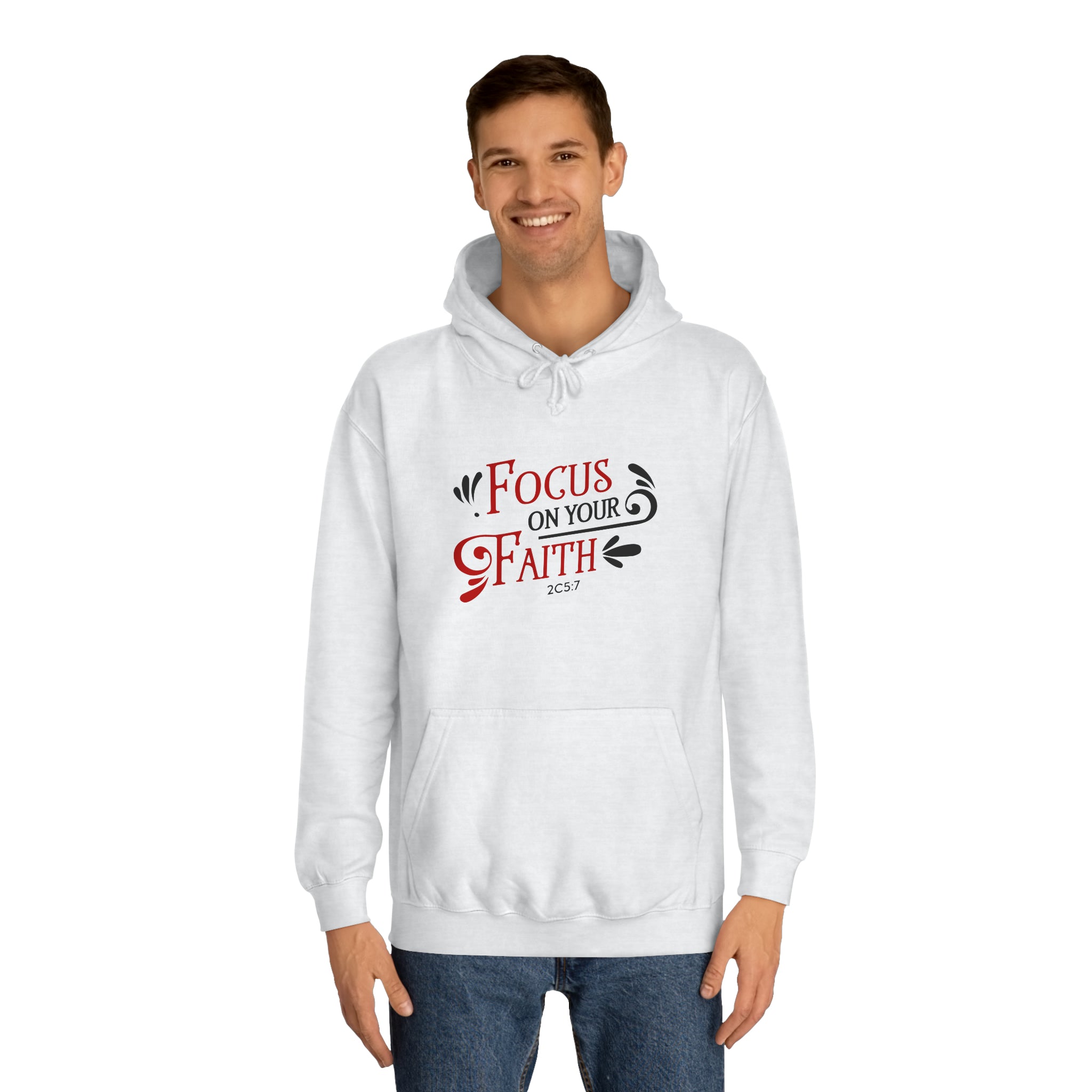 Concentrez-vous sur votre sweat à capuche unisexe foi 