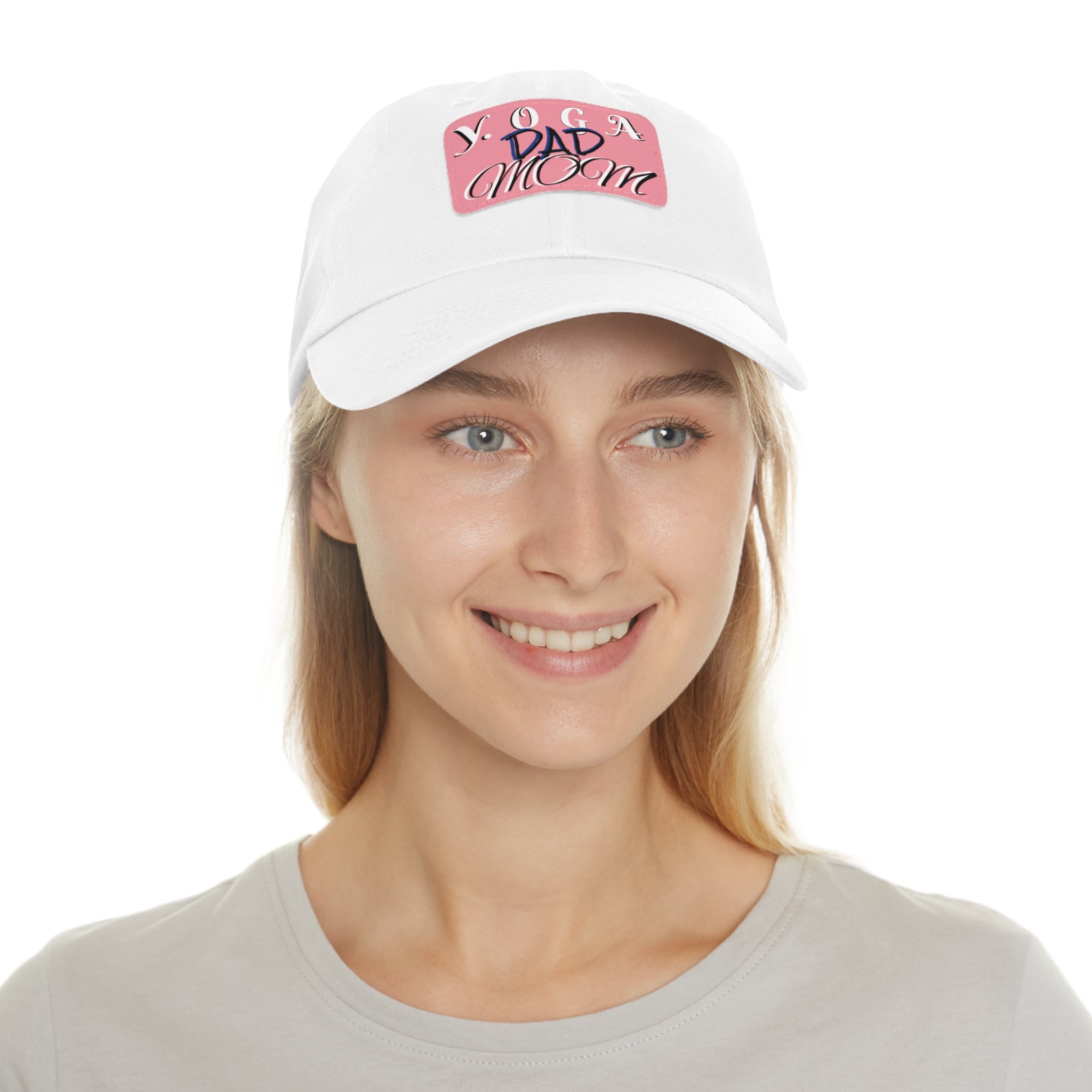 Yoga Dad Hat with Leather Patch