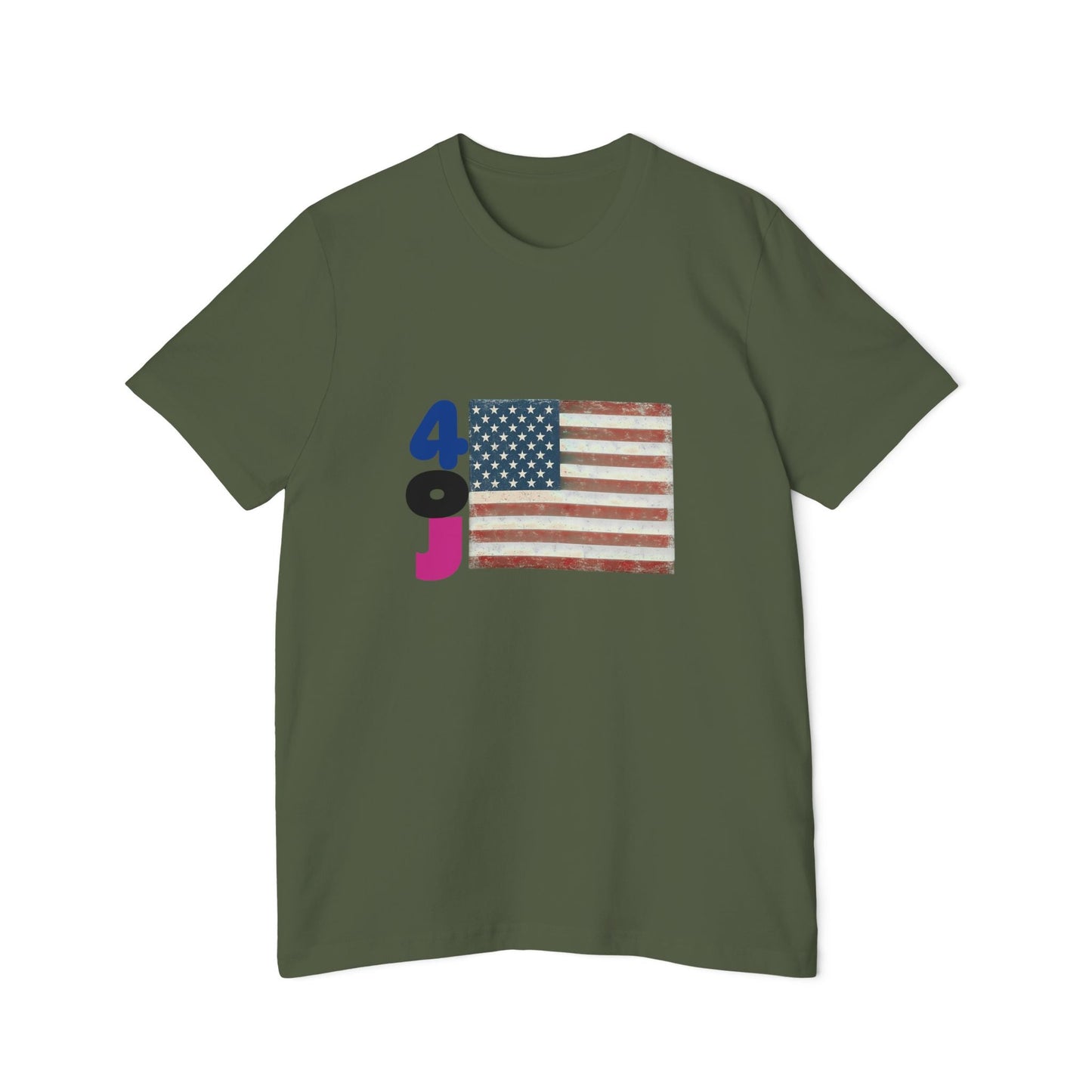 USA Flag Short-Sleeve T-Shirt, Patriotic Tee for Independence Day, Casual Wear, Gift for Veterans, Summer Style Printify