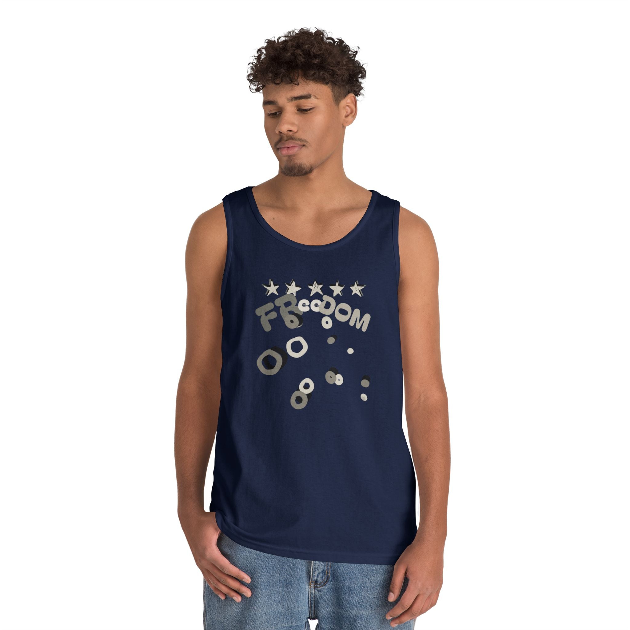 Heavy Cotton Tank Top-Freedom