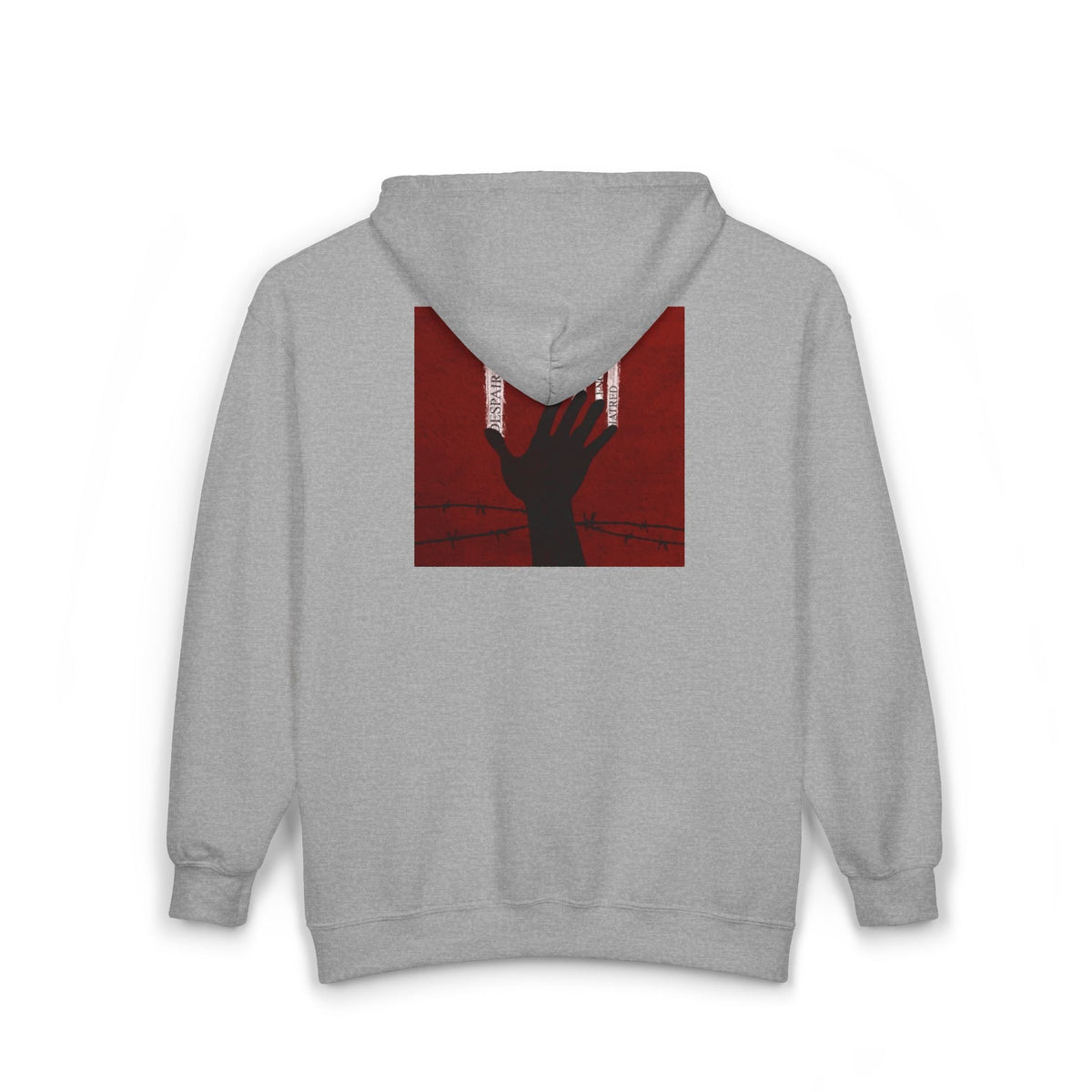 Unisex Zip Hoodie - Perfect for Spooky Season, Scary Movie Nights, Gift for Horror Fans, Unique Sweatshirt, Cozy Warmth Printify