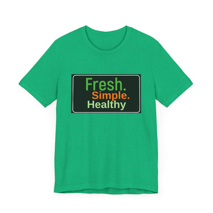 Unisex Fresh Simple Short Sleeve Tee