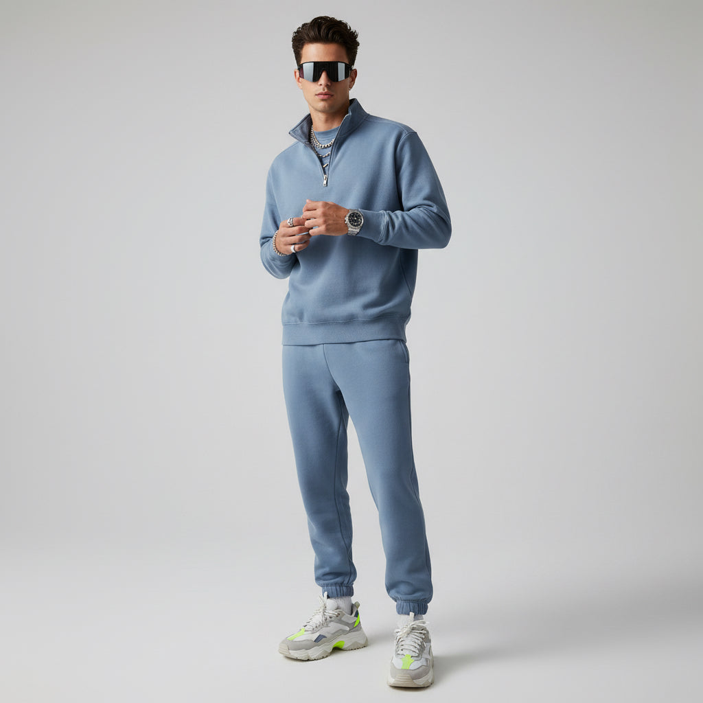 Quarter-Zip Sweatshirt — Classic Casual Pullover