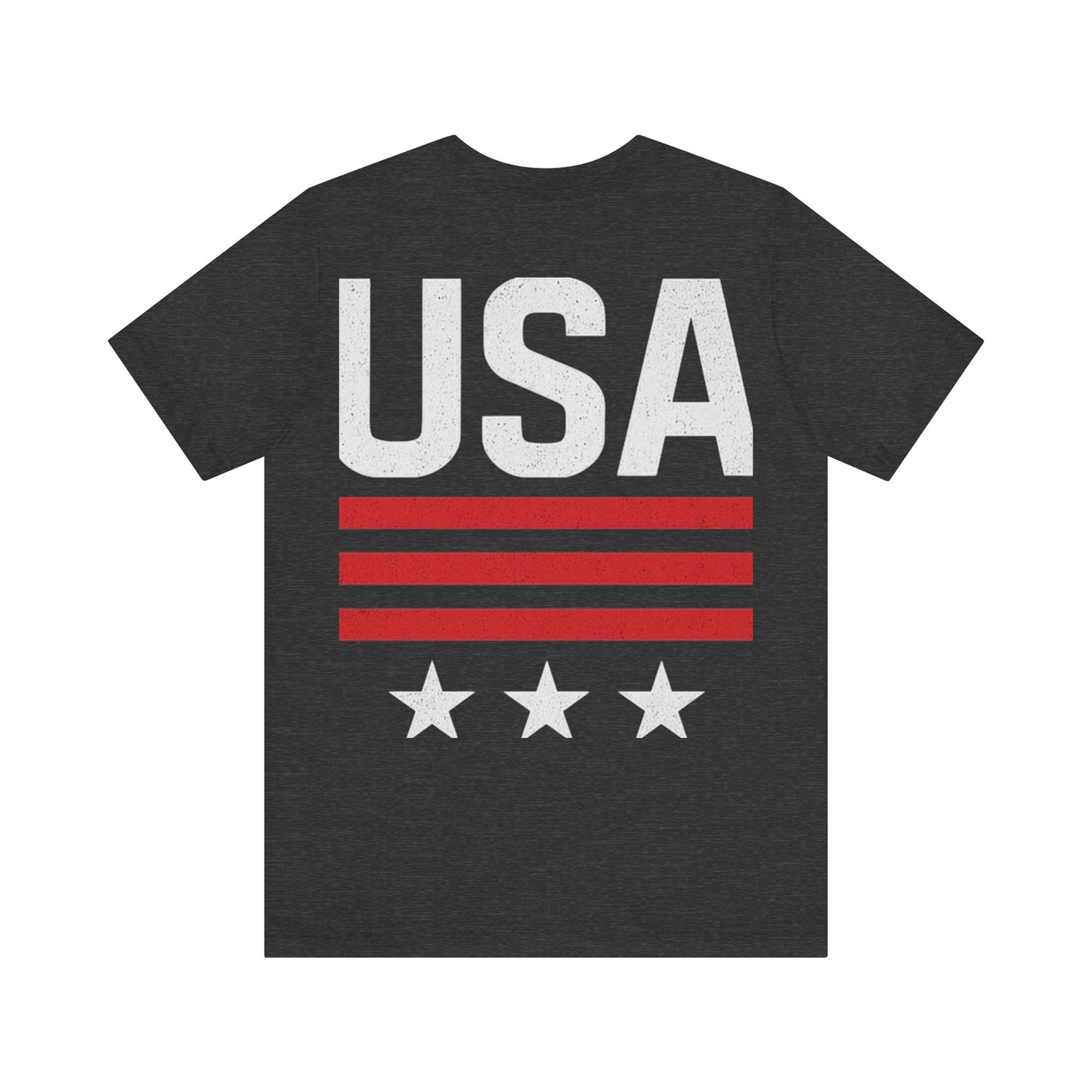 Patriotic USA Tee, Unisex Short Sleeve T-Shirt, July 4th Celebration Shirt, American Pride Apparel, Casual Summer Wear, Gift for Patriot