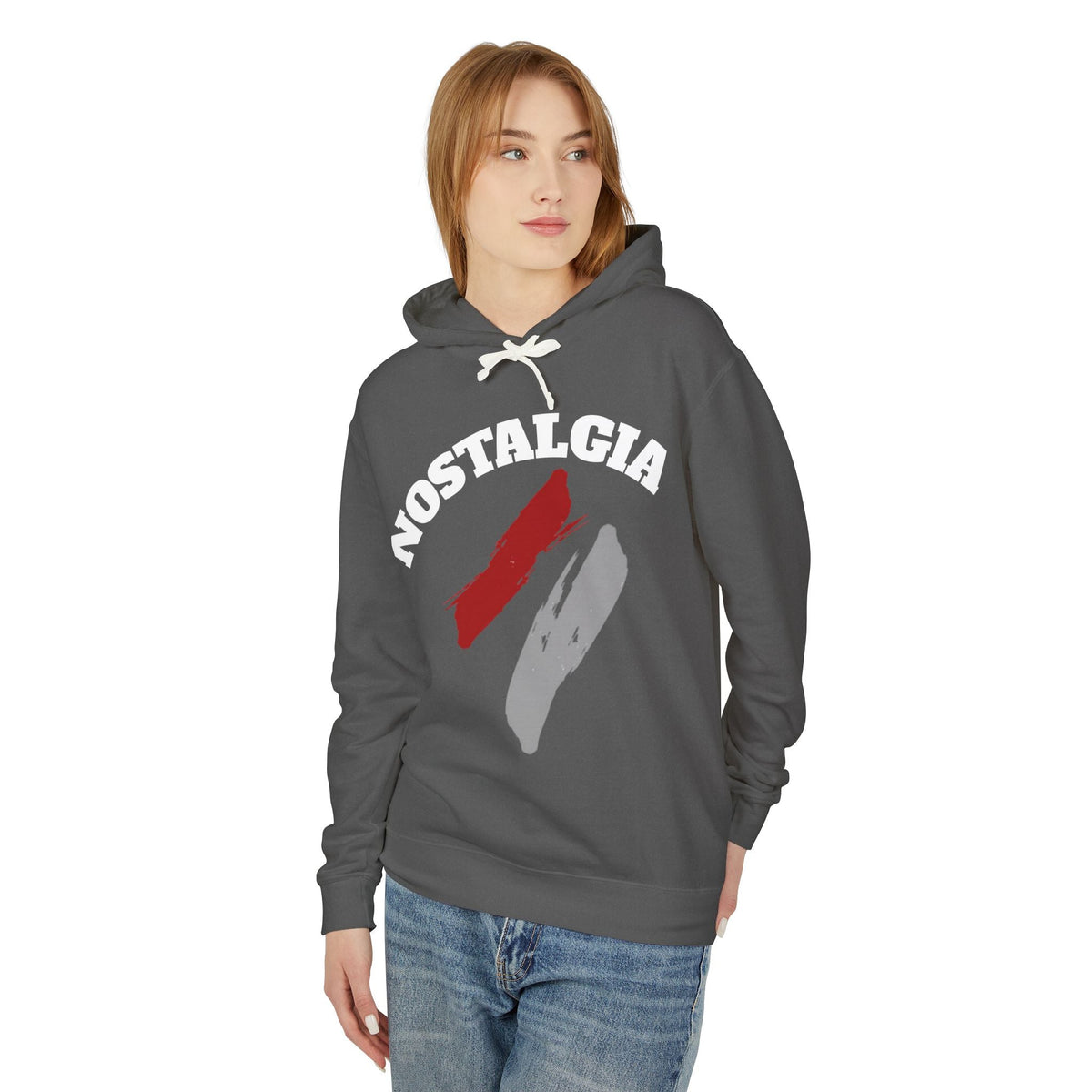 Nostalgia Hoodie: Unisex Lightweight Sweatshirt for Cool Days, Casual Wear, Gift for Friends, Retro Aesthetic, Perfect for Spring Printify