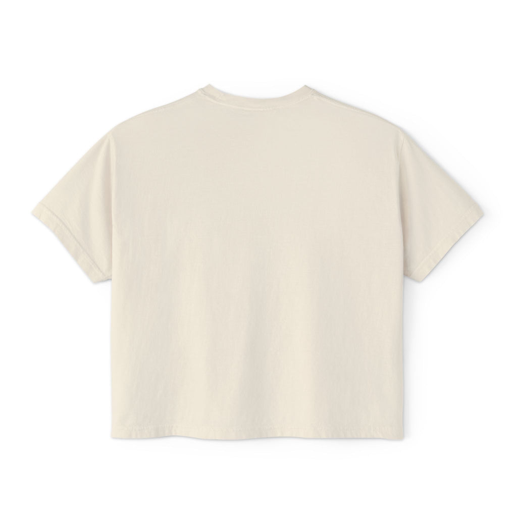Women's Boxy Tee — Patriotic 'Land of the Free' Vintage Eagle Graphic