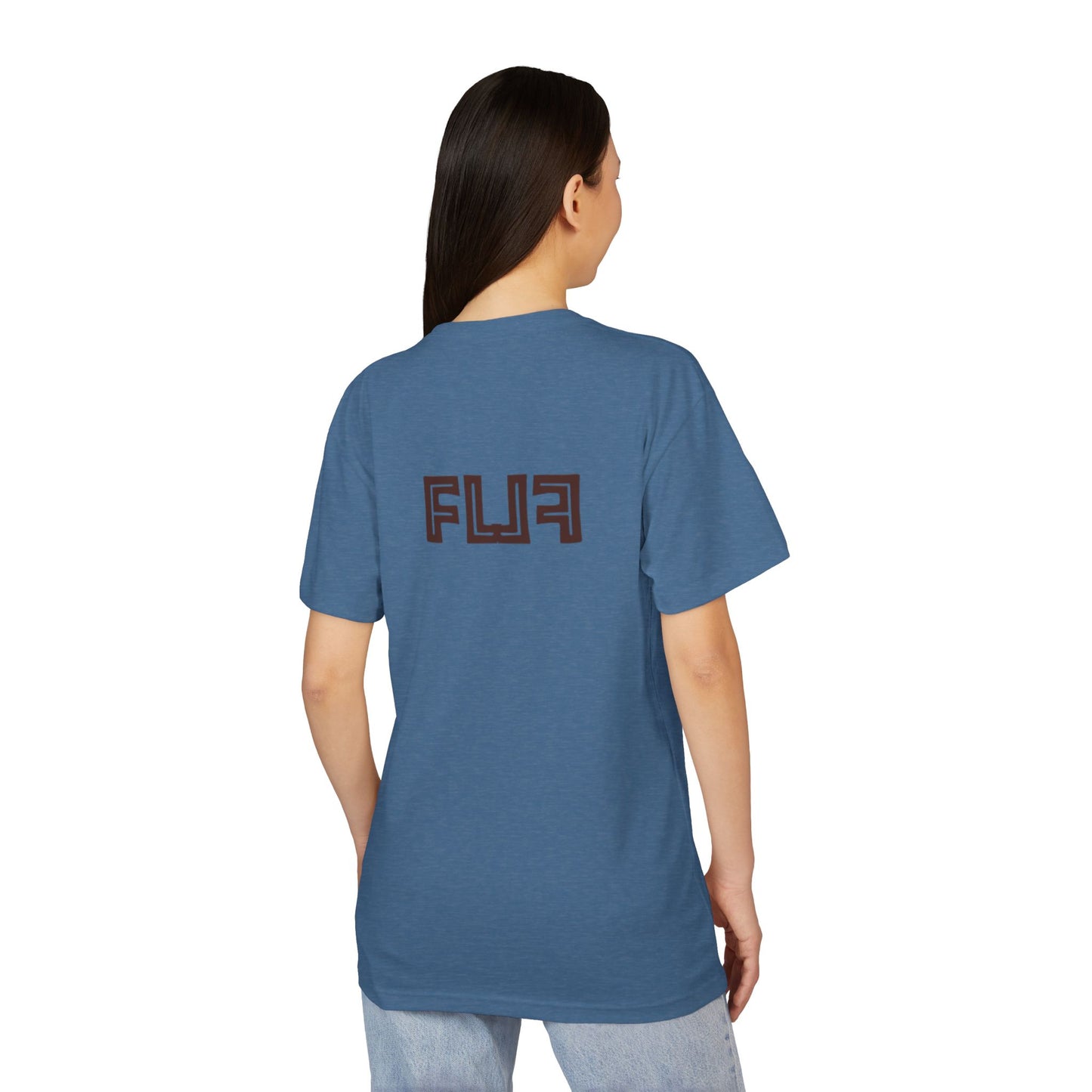 Stylish Unisex Sueded T-Shirt with Bold 'FLU' Graphic | Casual Wear, Gift Idea, Streetwear, Everyday Comfort, Fashion Statement