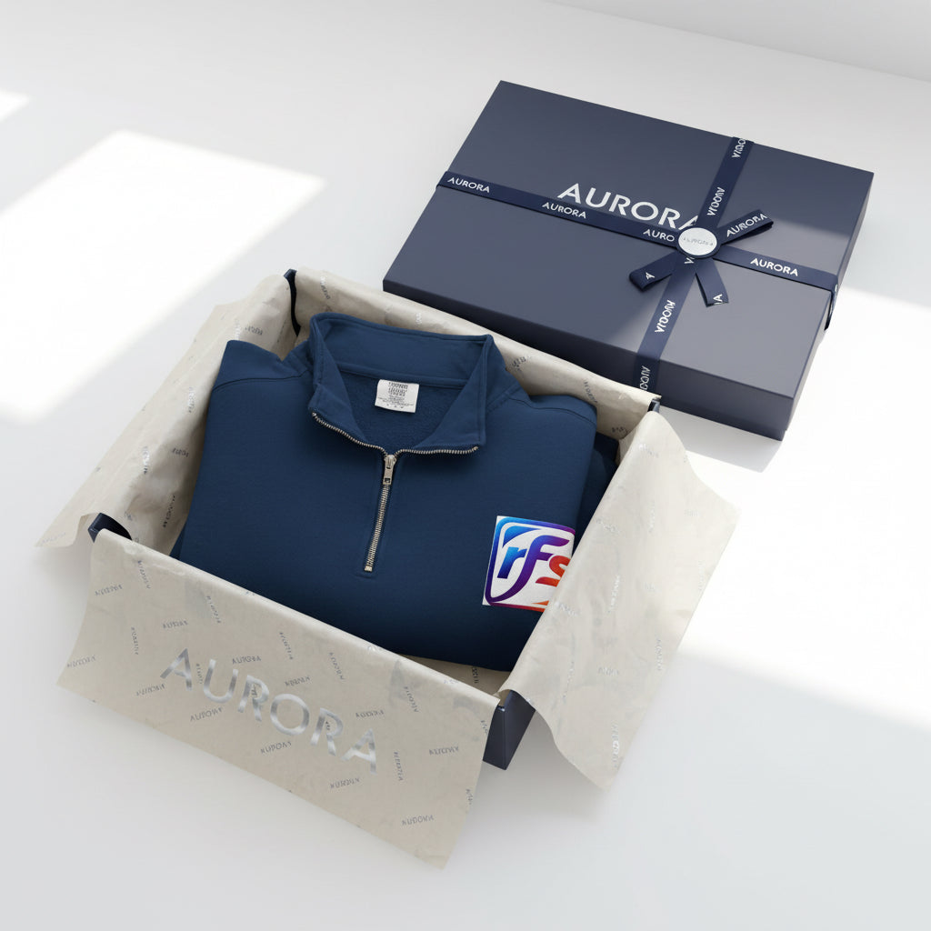 Quarter-Zip Sweatshirt ‚RFS' — Casual Lightweight Pullover