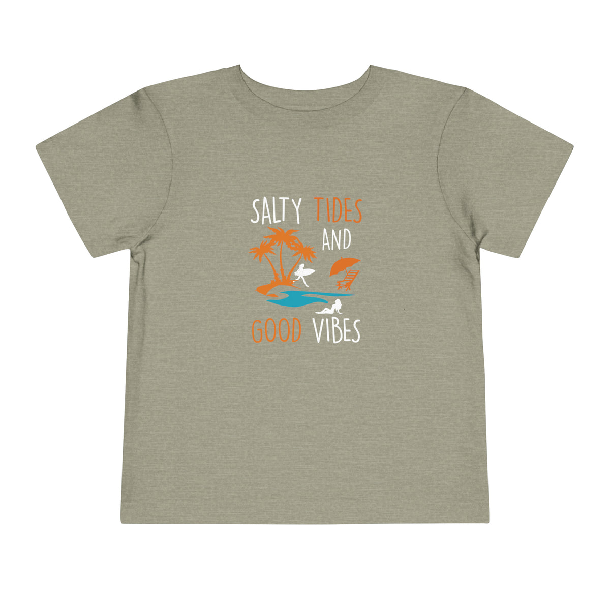 Salty Tides And Good Vibes Toddler Tee