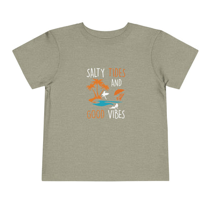 Salty Tides And Good Vibes Toddler Tee