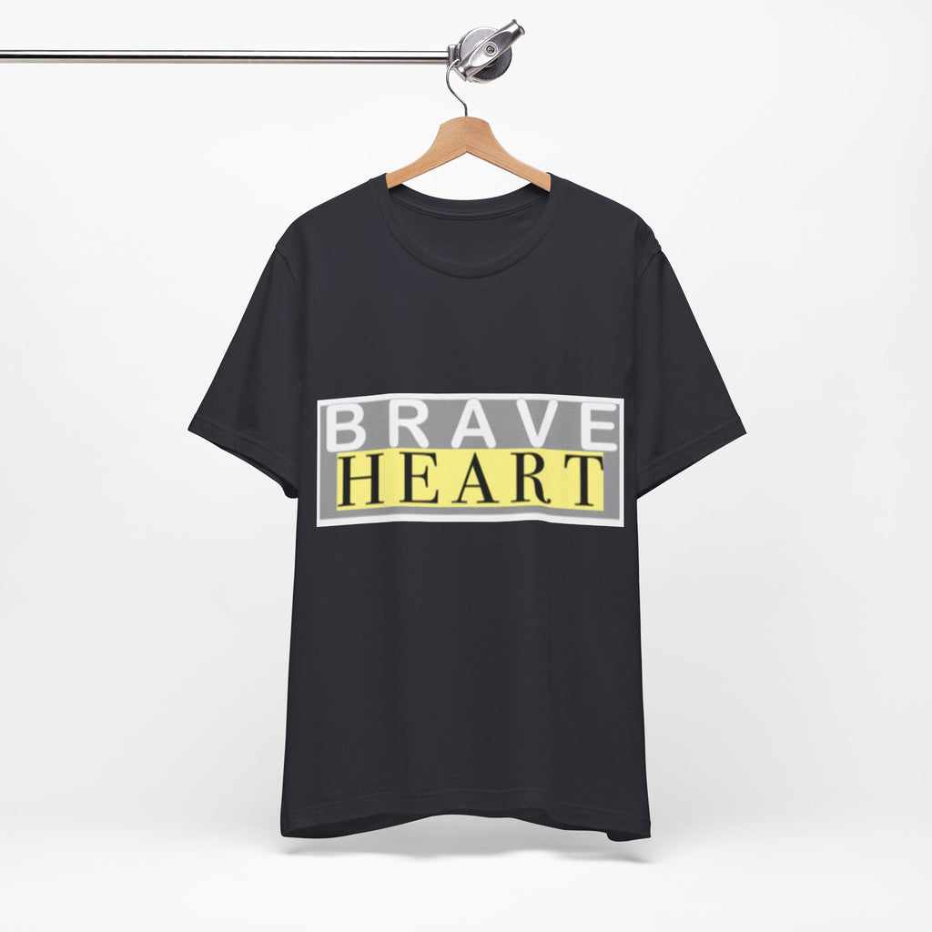 Brave Heart Unisex Tee, Inspirational T-Shirt, Gift for Champions, Casual Wear, Motivational Apparel