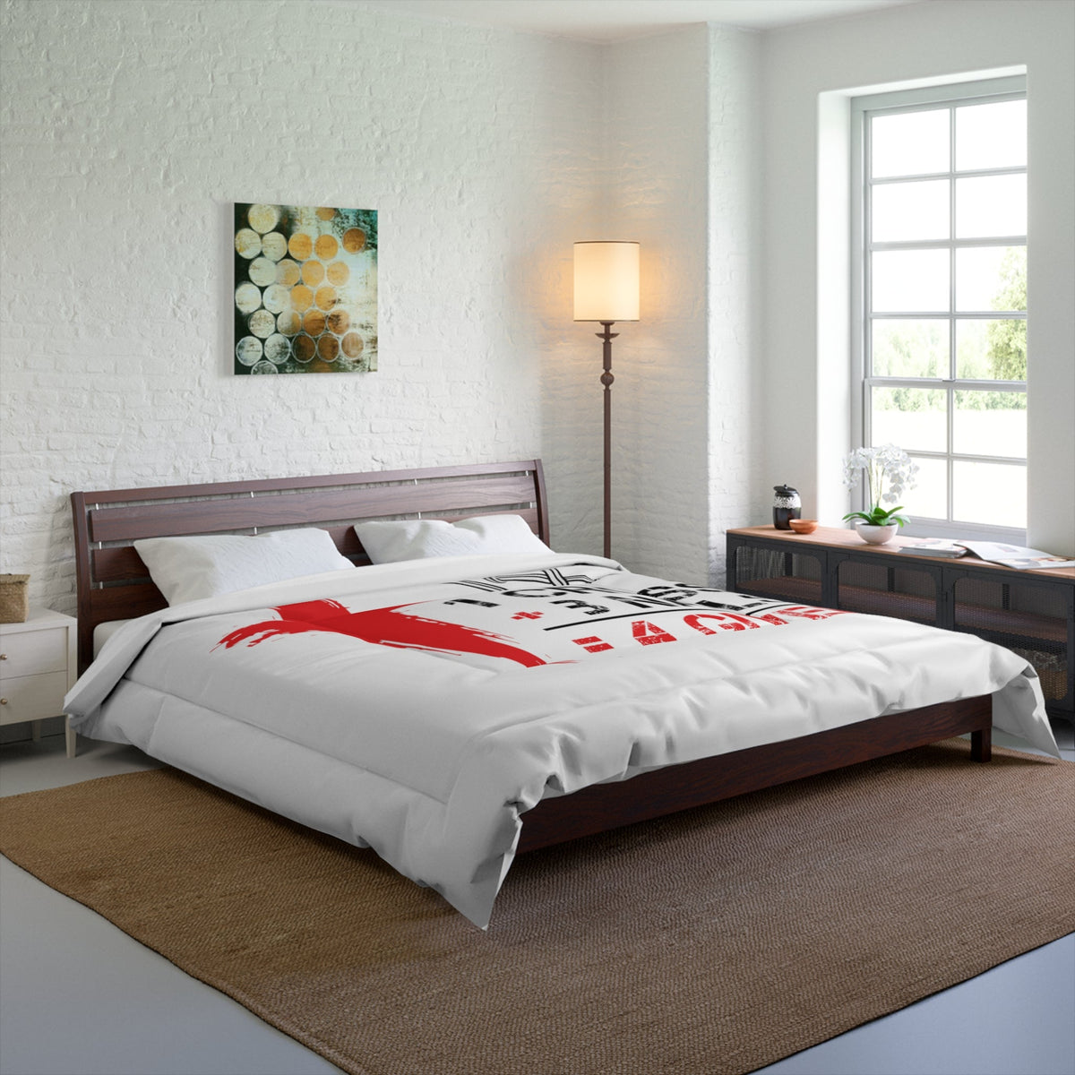 1Cross 3Nails Comforter Printify