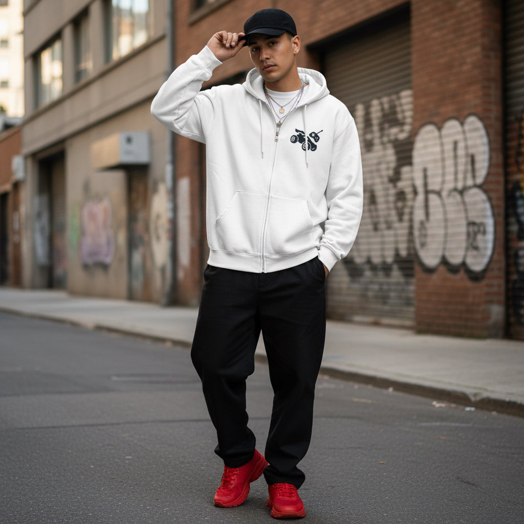 Stylish Unisex Zip-Up Hoodie with RC'NSONS Design, Perfect for Casual Days, Gift for Friends and Family, Birthday Present, Cozy [...] Printify