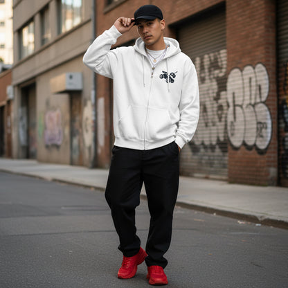 Stylish Unisex Zip-Up Hoodie with RC'NSONS Design, Perfect for Casual Days, Gift for Friends and Family, Birthday Present, Cozy [...] Printify