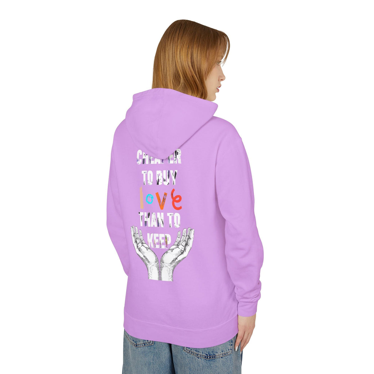 Cheaper to buy love than keep Hooded Sweatshirt Printify