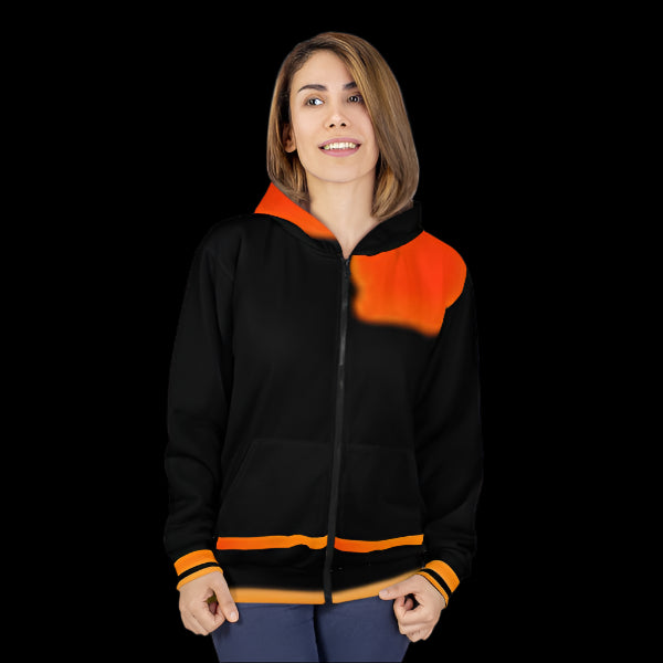 Graphic Unisex Zip Hoodie