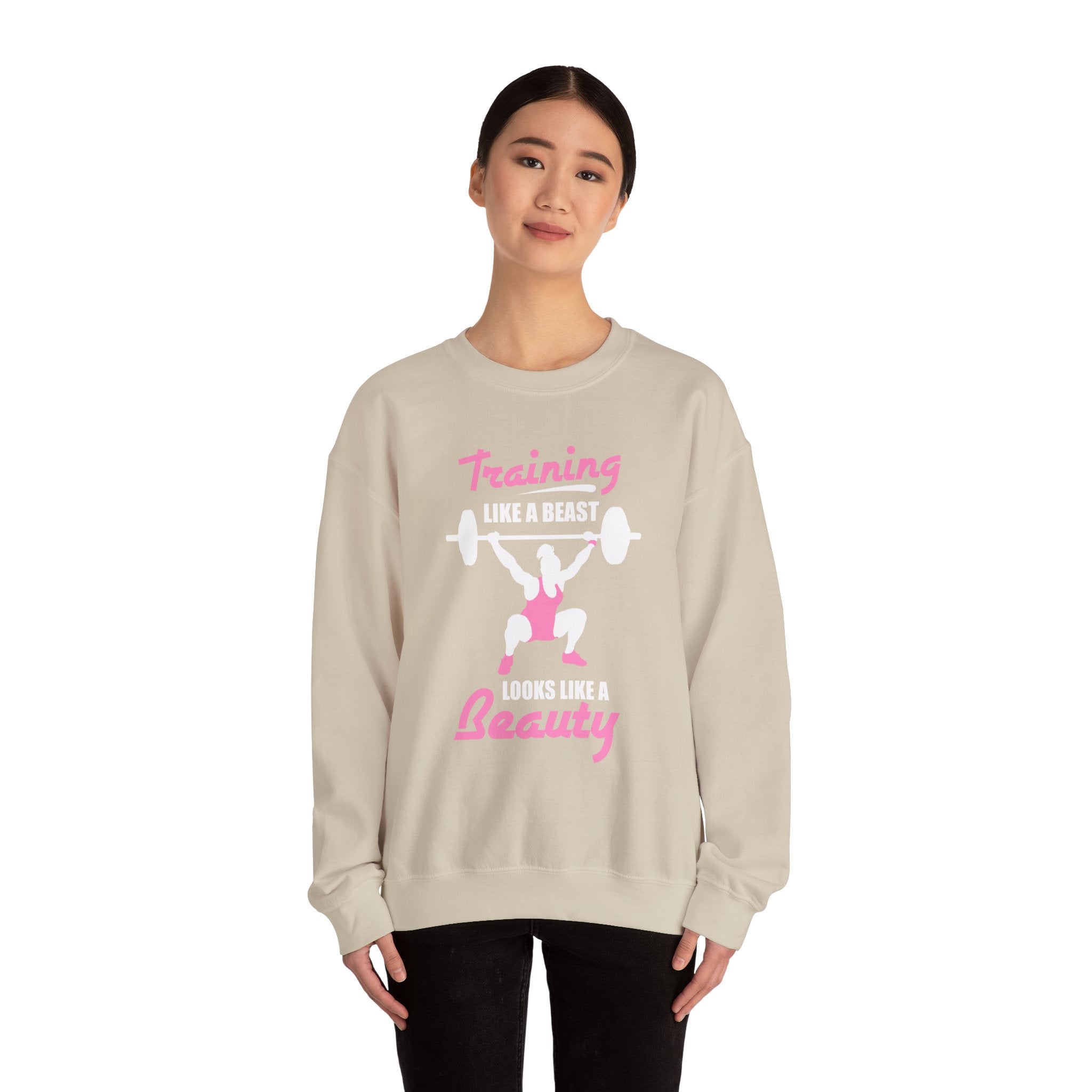 S’entraîner comme un sweat-shirt unisexe bête 