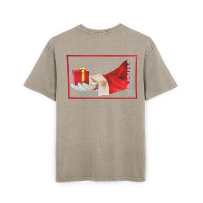 Tee Santa Claus Acid Washed Men's Oversize Heavy