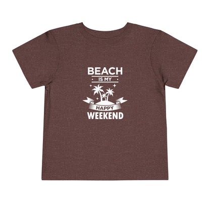 Beach Is My Happy Weekend Toddler Tee