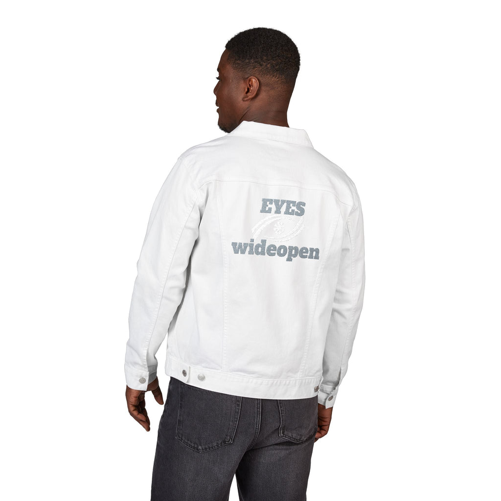 Embroidered Unisex Denim Jacket | Casual Oversized Jacket, Gift for Her, Streetwear Style, Unique Fashion Statement, Summer Layer Printify